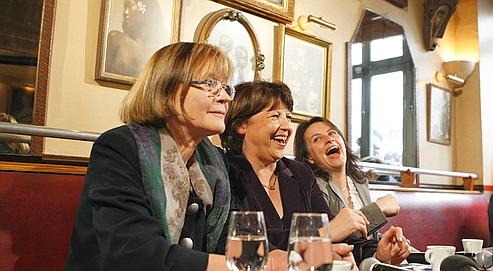 Marie-George Buffet Martine Aubry et cecile duflot lors d une conference de presse entre les deux tours des elections regionale au cafe de l industrie a paris le 18/03 /2010 Sébastien SORIANO / LE Figaro, mar. 2010